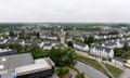 Overview of Malem built on an old swamp near Ghent, Belgium