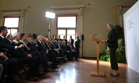 Theresa May delivers her Brexit speech in Florence last week.