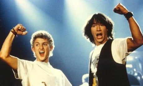 ‘Puppy factor’ … Alex Winter, left, and Keanu Reeves in Bill & Ted’s Excellent Adventure.