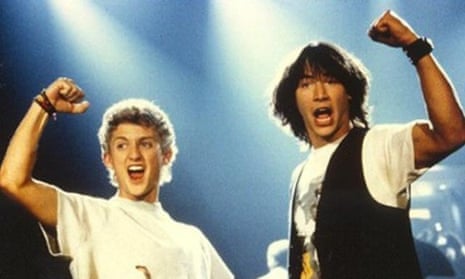 ‘Puppy factor’ … Alex Winter, left, and Keanu Reeves in Bill &amp; Ted’s Excellent Adventure.