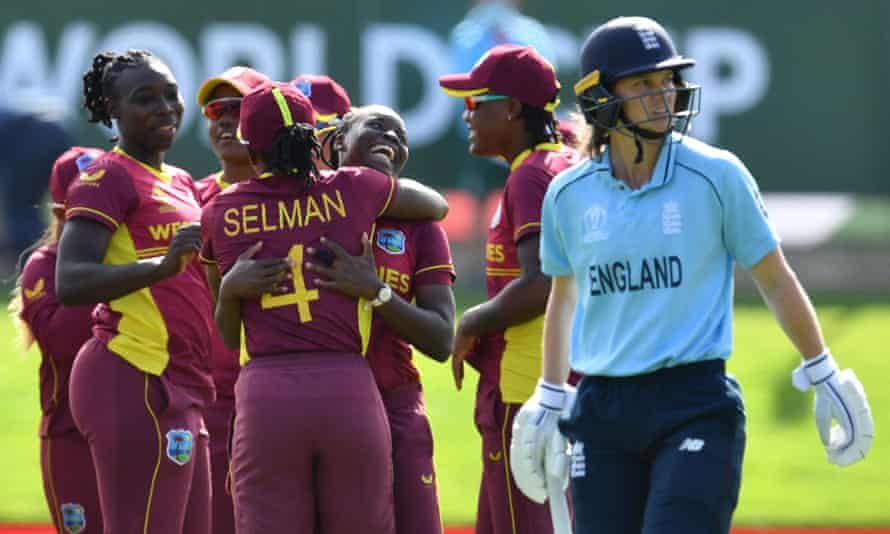 England’s Women’s World Cup thrill ride has combined luck and judgment | Women's Cricket World Cup 2 West Indies celebrate the dismissal of England’s Amy Jones on their way to a captivating seven-run victory – England’s second loss of the tournament.