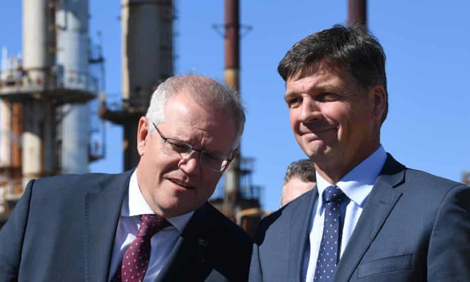 Scott Morrison and Angus Taylor