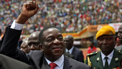 Emmerson Mnangagwa promises democratic elections for Zimbabwe - video 