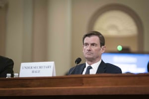 David Hale, undersecretary of state, testifies before the House intelligence committee.