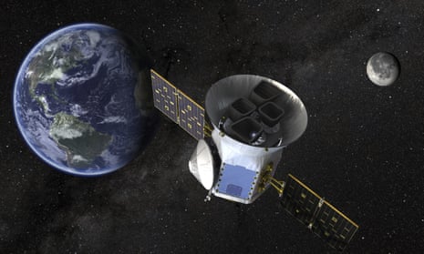A Nasa illustration of the Transiting Exoplanet Survey Satellite (Tess).