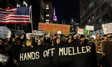 Thousands marched on Thursday demanding protection for the Mueller investigation.