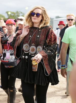 At Glastonbury in 2015.
