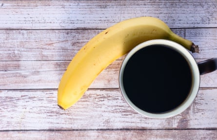Coffee and a banana