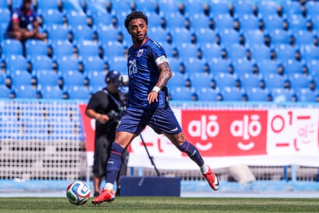 Ryan Mendes runs pinch nan shot during Cape Verde’s friends against Serbia successful Lisbon.
