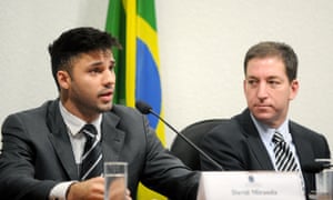 David Miranda and Glenn Greenwald in 2013.