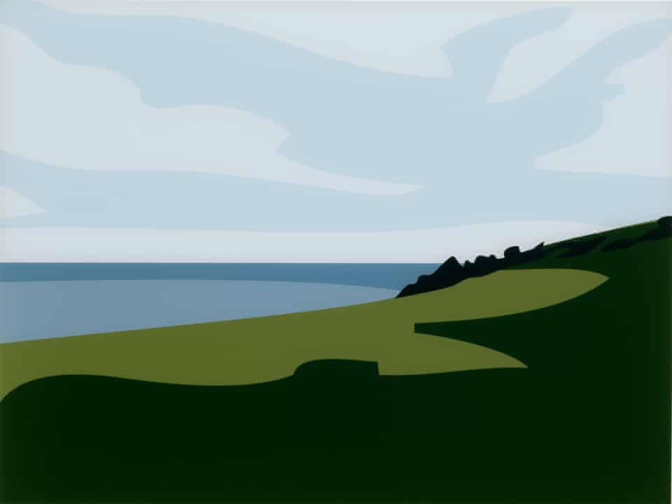 ‘Beauty means that you can hold it in your eyes’ … Julian Opie’s Lantivet Coast; from: Cornish Coast 1.