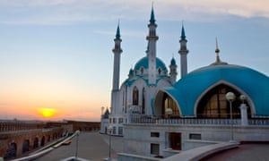 View from the Kremlin fortress in Kazan, Russia