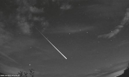 A Fireball crossing the Sky over Scotland.