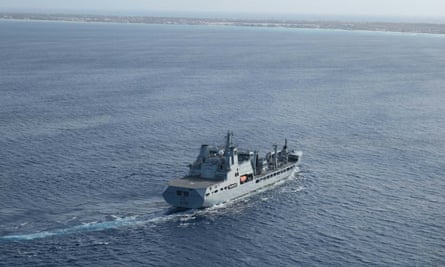 RFA Tideforce was deployed to the TCI to help tackle the surge of gang violence.