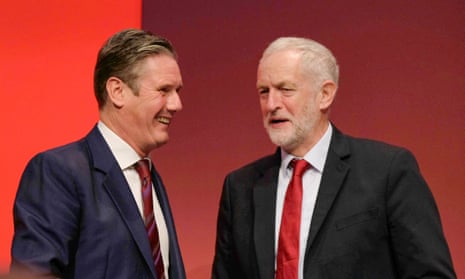 Keir Starmer and Jeremy Corbyn at the 2017 Labour party conference.