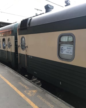 Sleeper train from Tblisi to Baku.