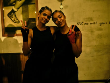 Ramla Ali and Jasmine Jobson in gym gear