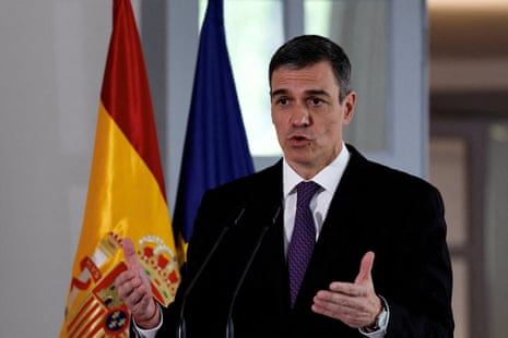 Pedro Sánchez has called for Israel’s exclusion from international cultural events such as the Eurovision song contest.