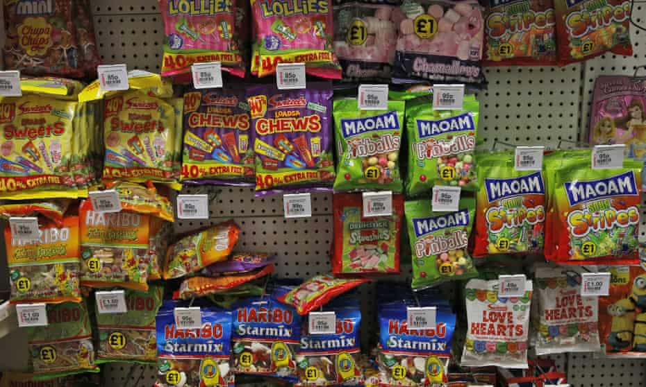 Sweets in a London supermarket
