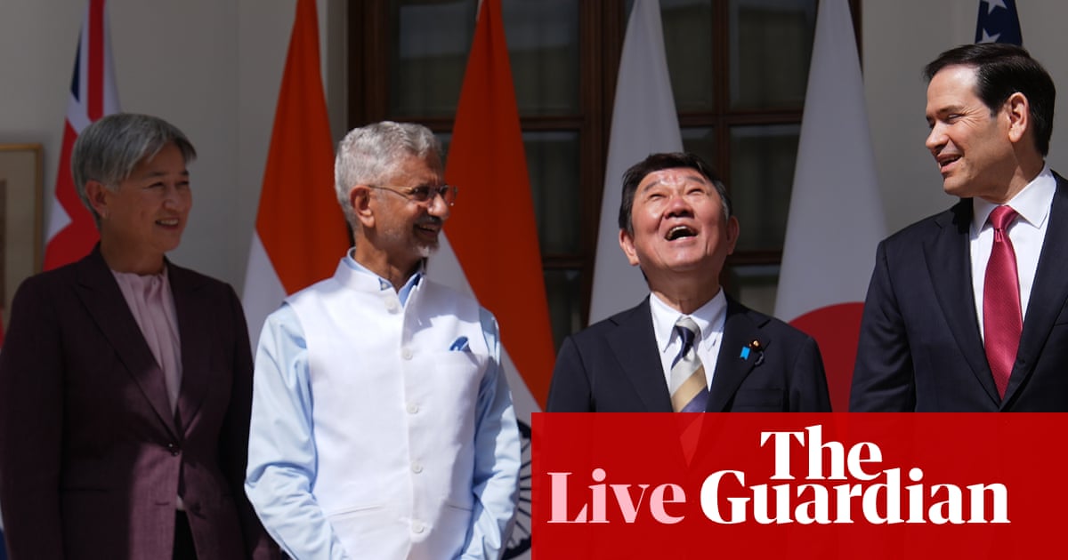 Australia politics live: Quad countries ink deal to build surveillance network and Fiji port to counter China Australia politics live: Quad countries ink deal to build surveillance network and Fiji port to counter China