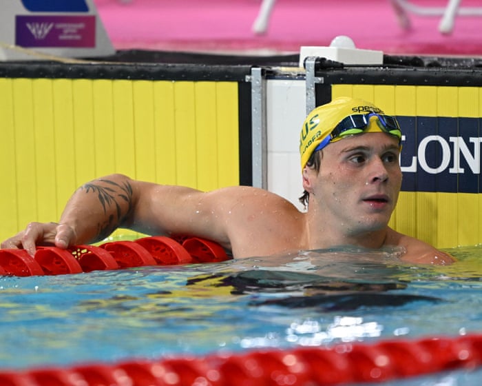 Australian swimmer Isaac Cooper leaves leadership role after drinking session — image supplied by The Guardian Sport's feed