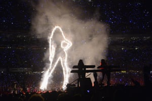 Part of her performance at the 2013 Superbowl halftime show in New Orleans.