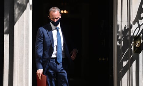 Dominic Raab leaves 10 Downing Street