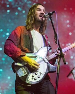 Kevin Parker of Tame Impala performing in California, 9 March 2020.