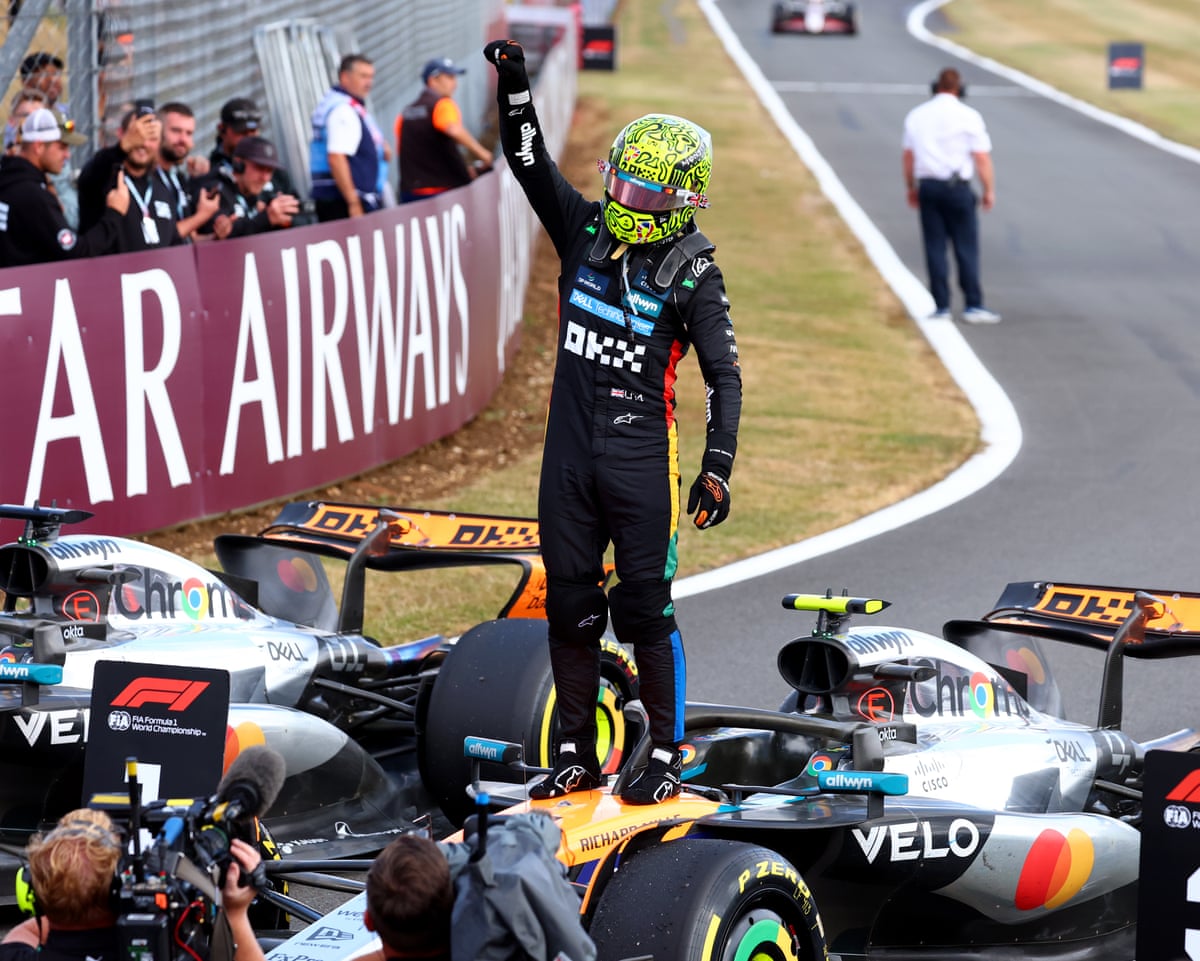 Lando Norris wins British GP amid wild weather at Silverstone: Formula One – as it happened | Formula One 2025 | The Guardian