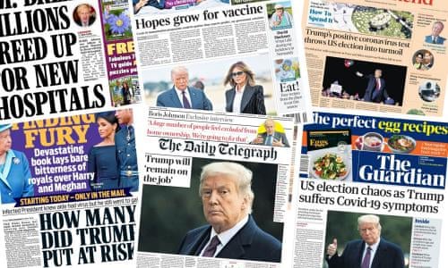 Covid 19 In The White House What The Papers Say After Trump S Positive Test Newspapers The Guardian Covid 19 In The White House What The Papers Say After Trump S Positive Test Newspapers The Guardian