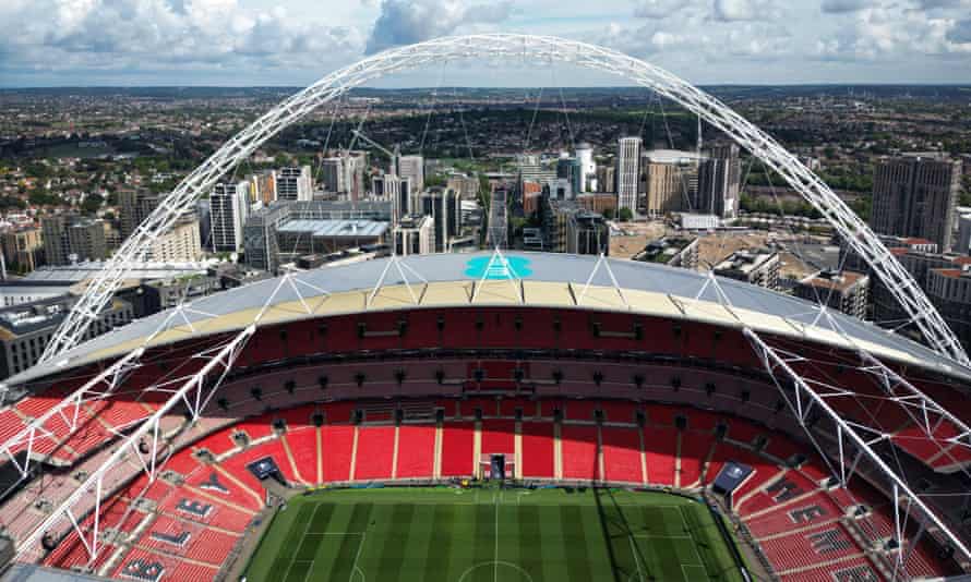 The Wembley arch makes the stadium visible from across the capital and beyond.