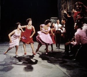 Rita Moreno, centre, in a scene from the film version of West Side Story, 1961.