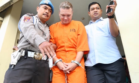 Two Australian men, William Cabantog and David Van Iersel, have been arrested in Bali amid reported links to a cocaine trafficking operation. Van Iersel is paraded by police before the media