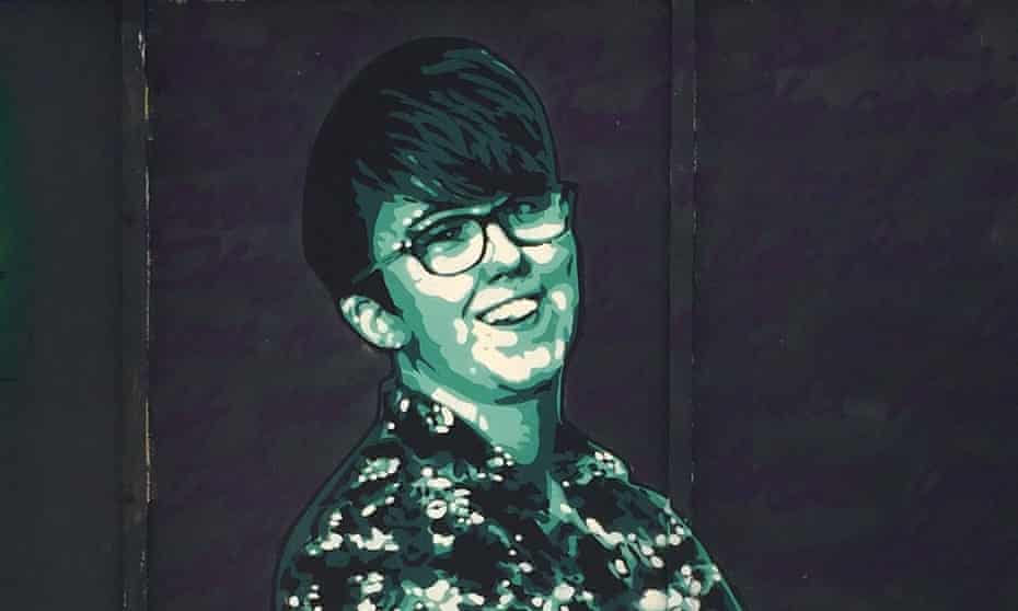 The mural of Lyra McKee, who was shot dead in Derry.