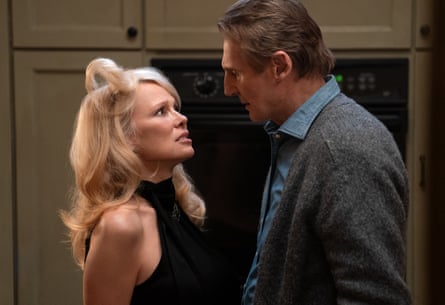 Pamela Anderson and Liam Neeson in The Naked Gun.