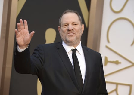 Harvey Weinstein arrives at the Oscars in Los Angeles, 2 March 2014