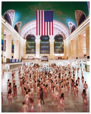 New York 2.1 (Grand Central) 2003 by artist photographer Spencer Tunick.