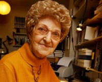 Ruth Crisp, known as Crispa, at her home office, with books in the background