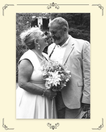A wedding photo of the couple.