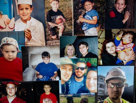 A photo collage of Shayne Sutherland made by his mother.