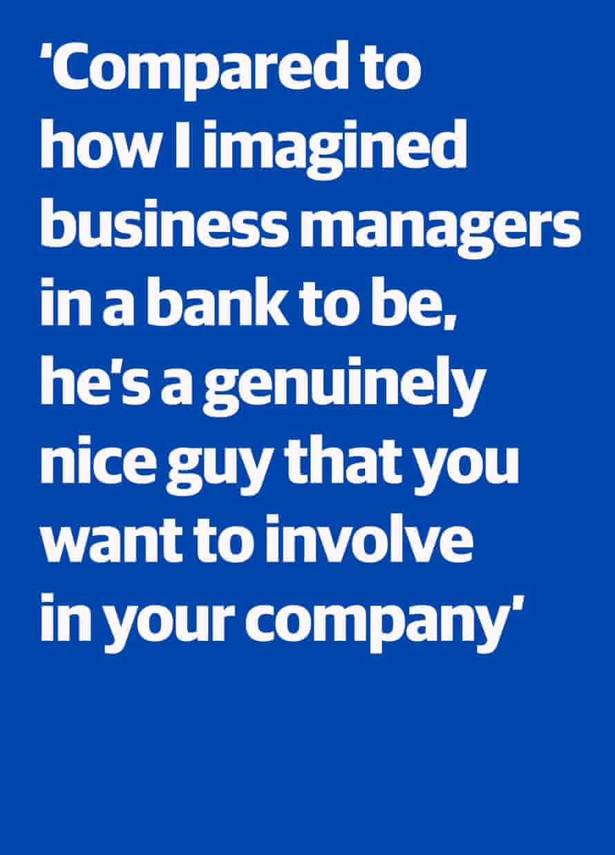 Quote from Nate Macabuag: "Compared to how I imagined business managers in a bank to be, he's a genuinely nice guy that you want to involve in your company"