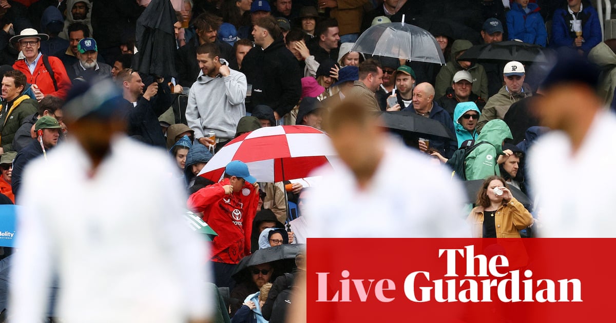 England v New Zealand: first men’s cricket Test, rain stops play on day three – live