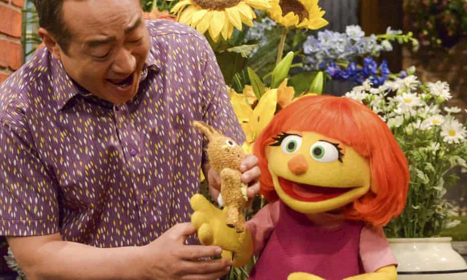 Julia, a new autistic muppet character on Sesame Street