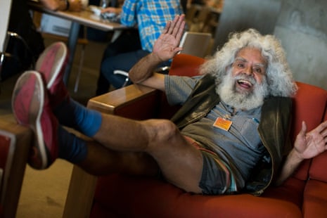 Uncle Jack Charles backstage at the Sydney Opera House in 2013.