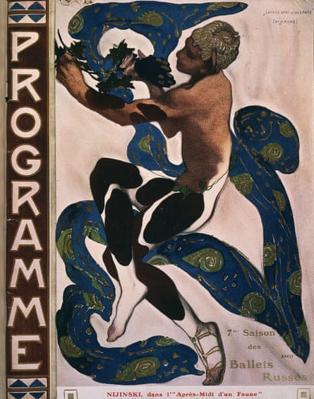 Programme illustration of Vaslav Nijinsky in Prélude à l’après-midi d’un faune.