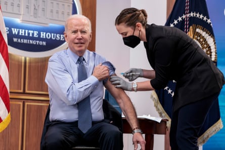Biden getting a vaccine