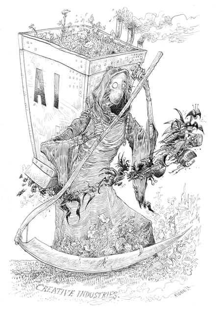 AI Artificial Intelligence illustration by Chris Riddell