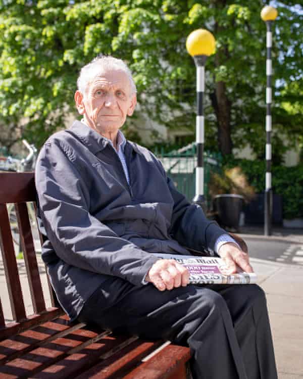 Tony Field on bench with Daily Mail