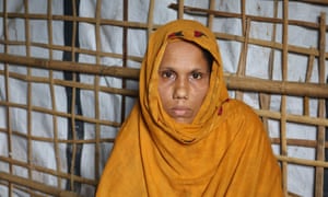 Anuwara, who fled her village Merulla in Rakhine state last year after armed men killed her husband.