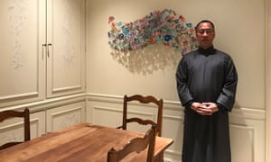 Billionaire Guo Wengui, whom Chinese security agents have tried to restrain from publishing accusatory tweets against the Beijing government.